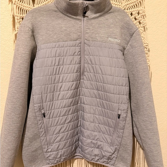Marmot Jackets & Blazers - Marmot Gray Zip-Up Half Zip Jacket Medium – Breathable Lightweight Performance